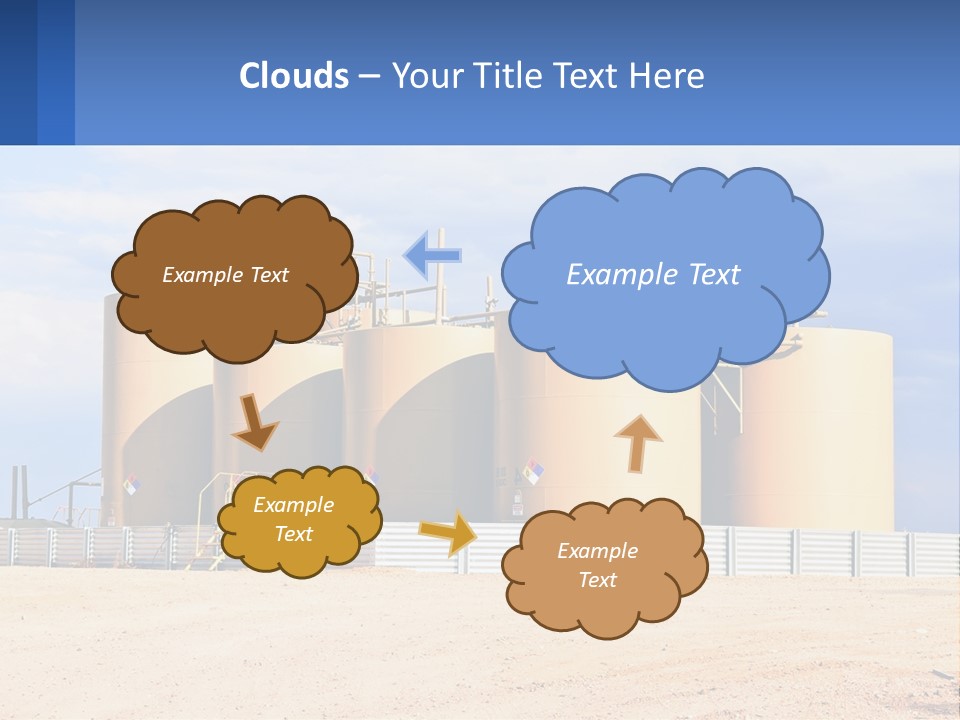 Barrels For Storage And Processing Of Oil Products PowerPoint Template