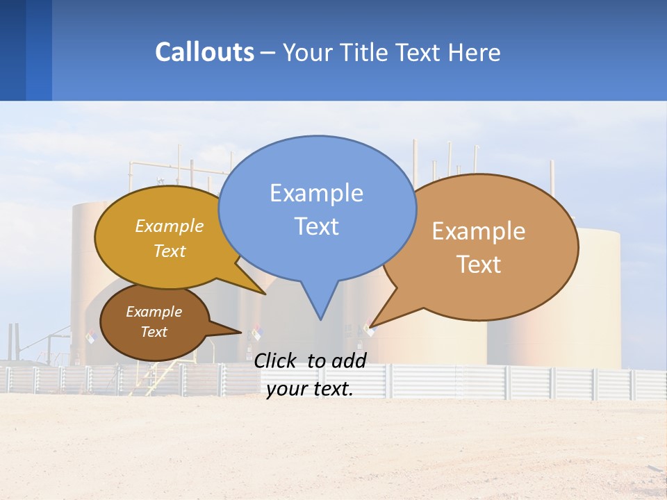 Barrels For Storage And Processing Of Oil Products PowerPoint Template