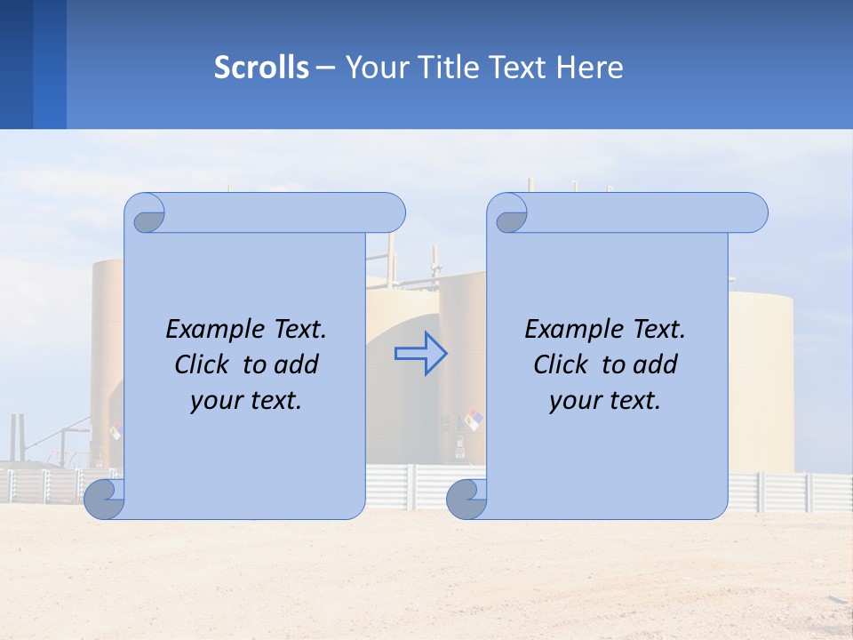 Barrels For Storage And Processing Of Oil Products PowerPoint Template