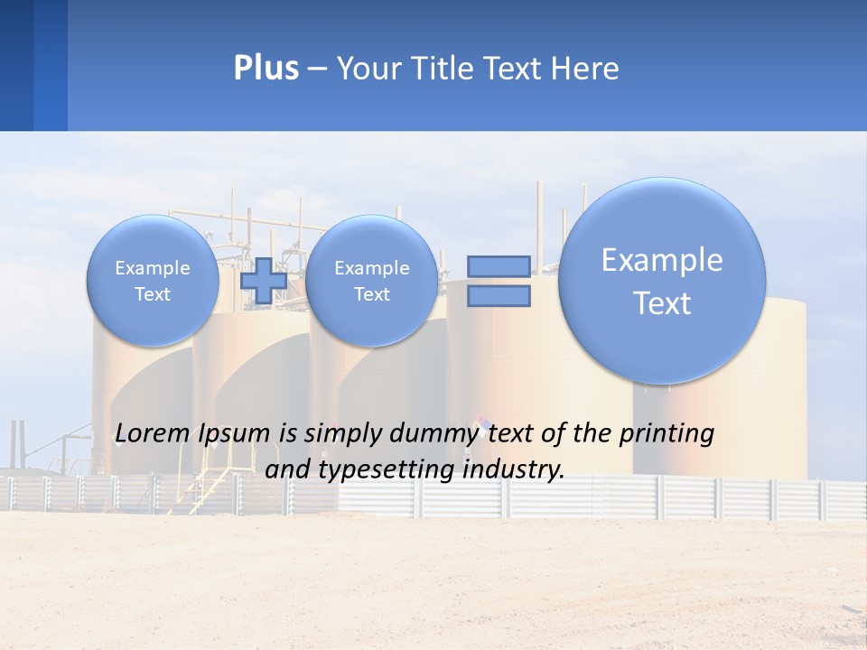 Barrels For Storage And Processing Of Oil Products PowerPoint Template
