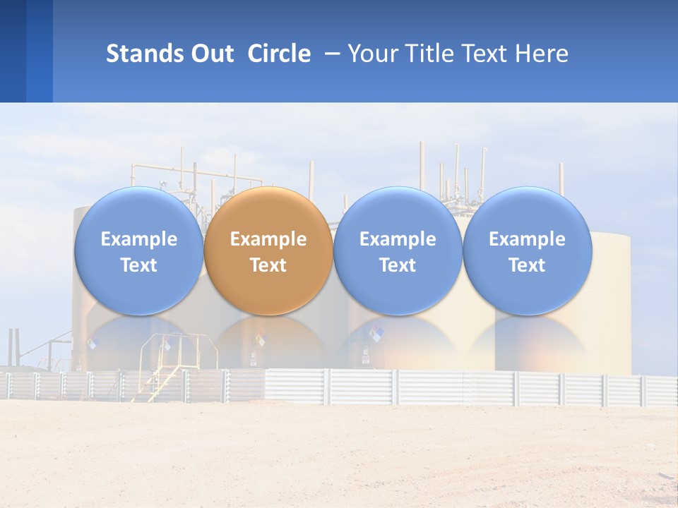 Barrels For Storage And Processing Of Oil Products PowerPoint Template