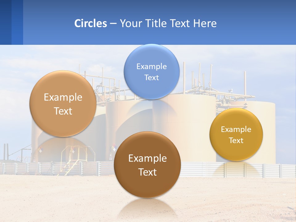 Barrels For Storage And Processing Of Oil Products PowerPoint Template