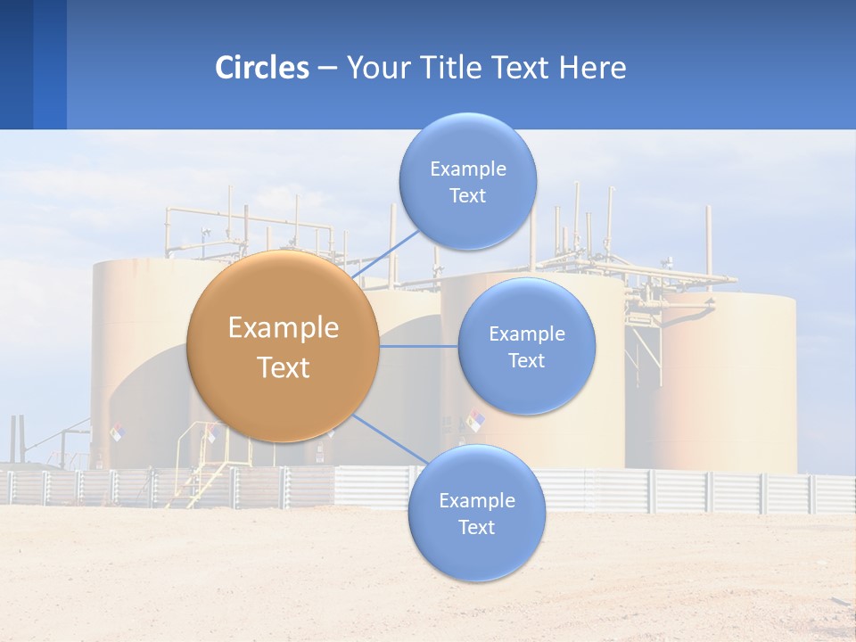 Barrels For Storage And Processing Of Oil Products PowerPoint Template