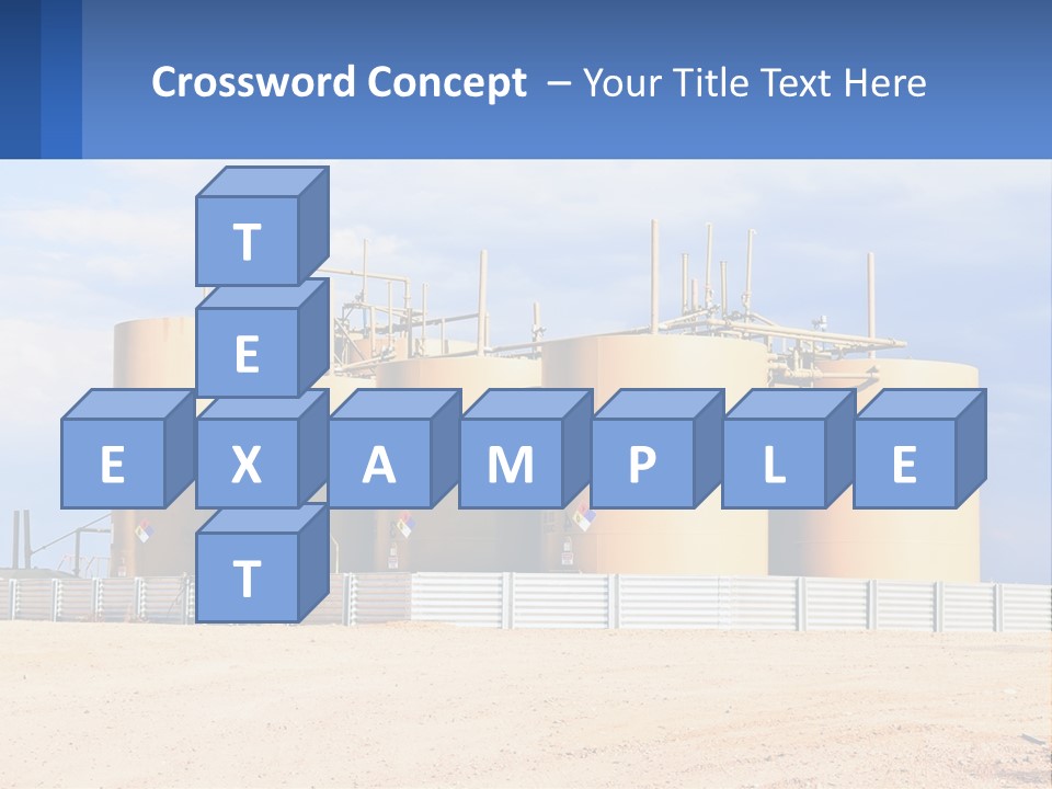 Barrels For Storage And Processing Of Oil Products PowerPoint Template