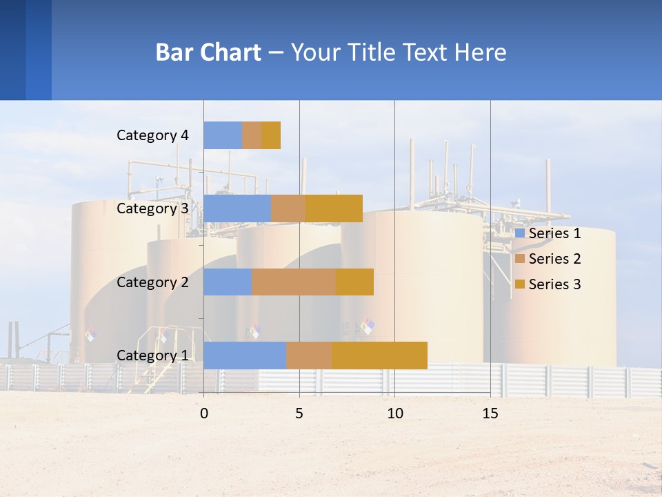 Barrels For Storage And Processing Of Oil Products PowerPoint Template