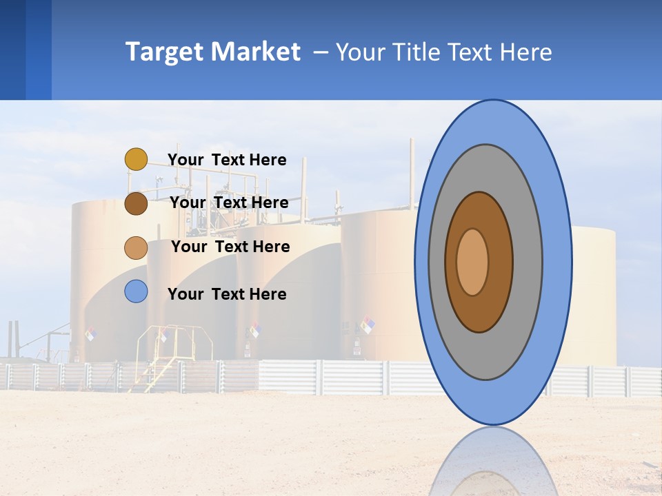 Barrels For Storage And Processing Of Oil Products PowerPoint Template