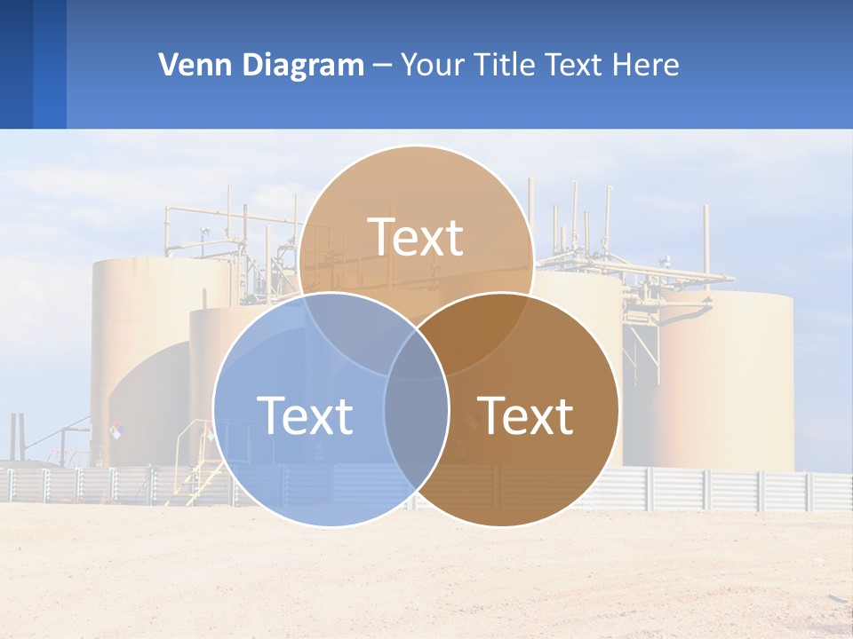 Barrels For Storage And Processing Of Oil Products PowerPoint Template