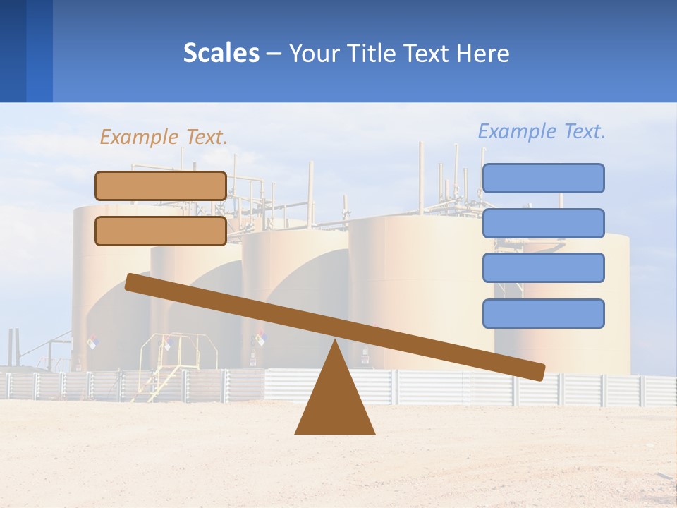 Barrels For Storage And Processing Of Oil Products PowerPoint Template