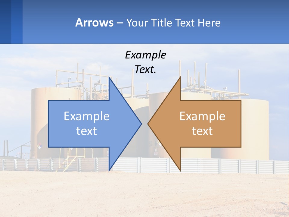 Barrels For Storage And Processing Of Oil Products PowerPoint Template