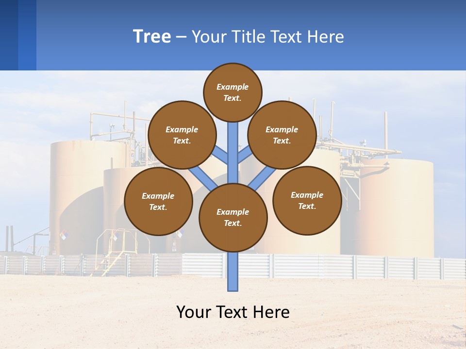 Barrels For Storage And Processing Of Oil Products PowerPoint Template