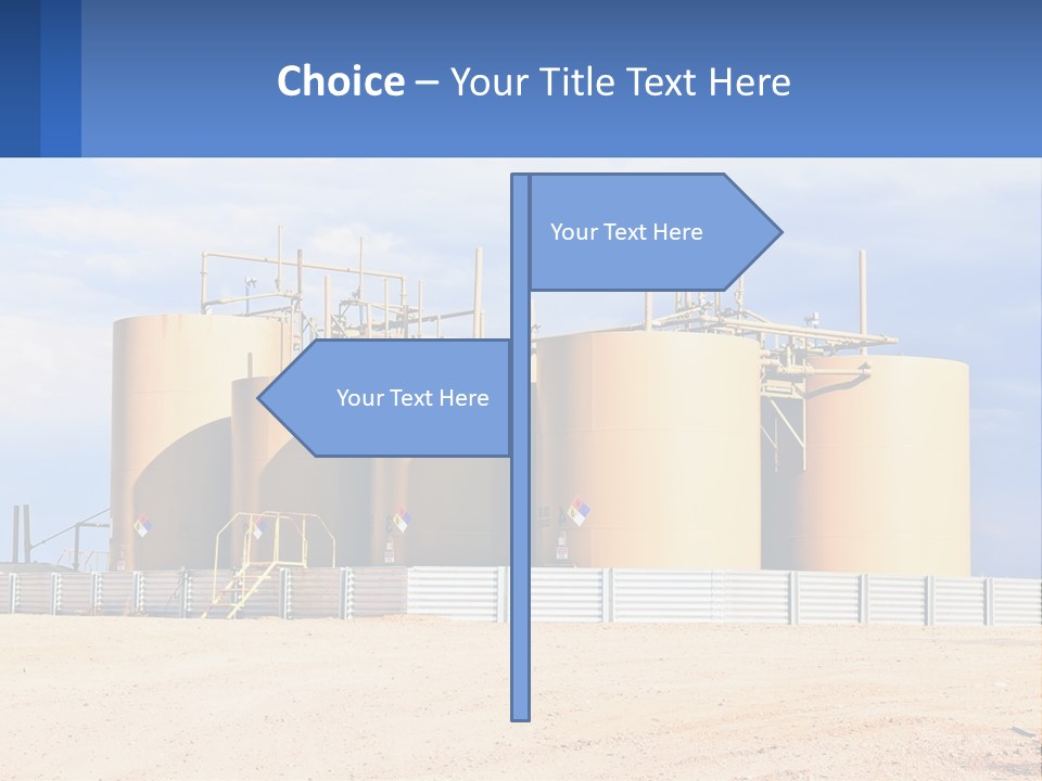 Barrels For Storage And Processing Of Oil Products PowerPoint Template