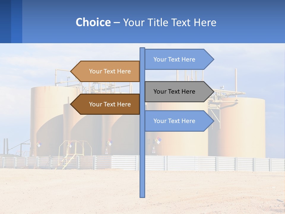 Barrels For Storage And Processing Of Oil Products PowerPoint Template