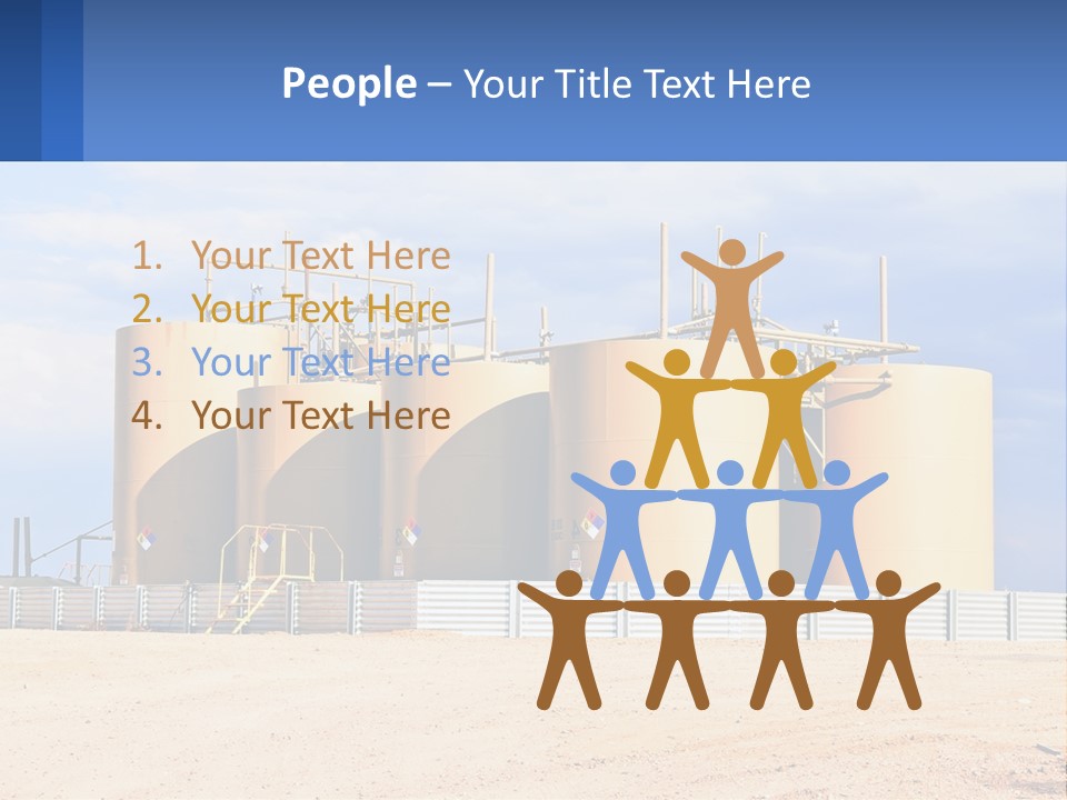 Barrels For Storage And Processing Of Oil Products PowerPoint Template