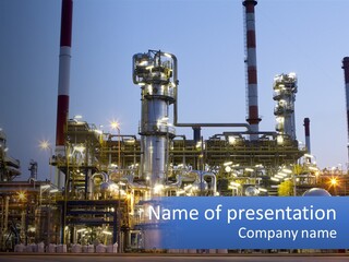 Industrial Gas Production PowerPoint Template