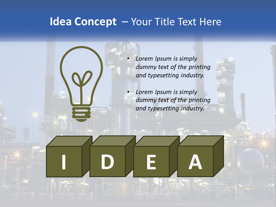 Industrial Gas Production PowerPoint Template