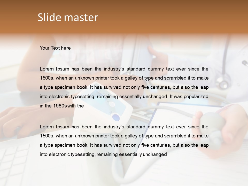 The Doctor Measures The Pressure PowerPoint Template