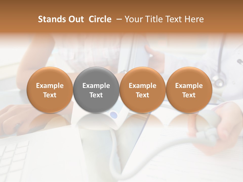 The Doctor Measures The Pressure PowerPoint Template