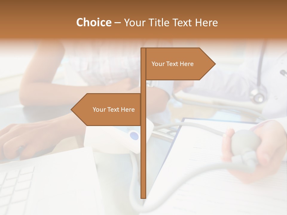 The Doctor Measures The Pressure PowerPoint Template