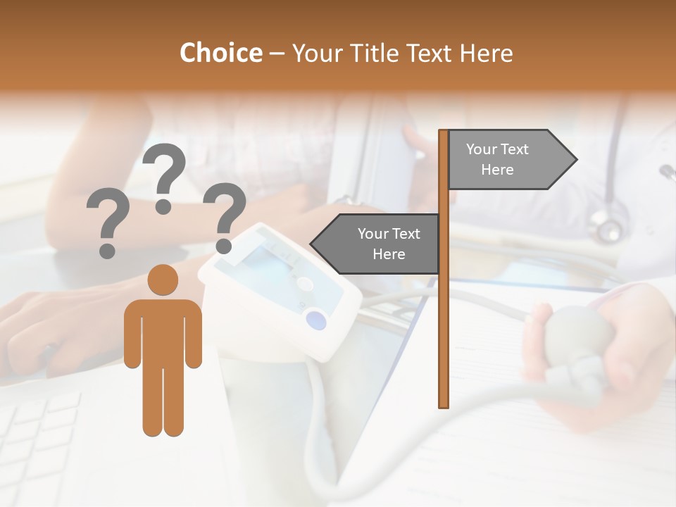 The Doctor Measures The Pressure PowerPoint Template