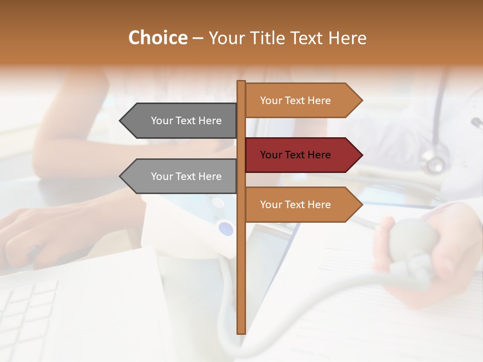 The Doctor Measures The Pressure PowerPoint Template