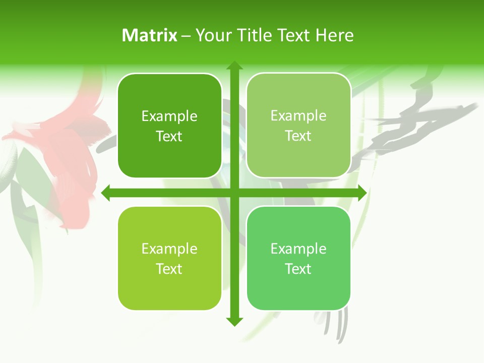 Watercolor Painting Of A Hummingbird And A Flower PowerPoint Template