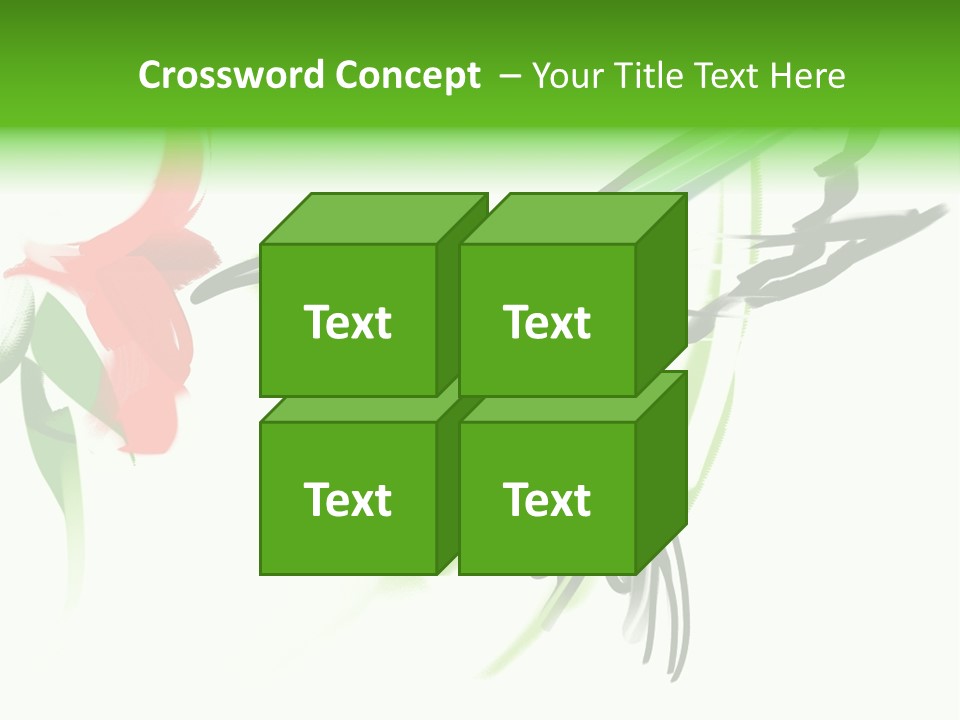 Watercolor Painting Of A Hummingbird And A Flower PowerPoint Template