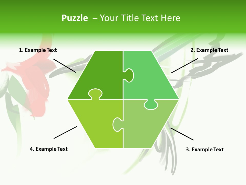 Watercolor Painting Of A Hummingbird And A Flower PowerPoint Template