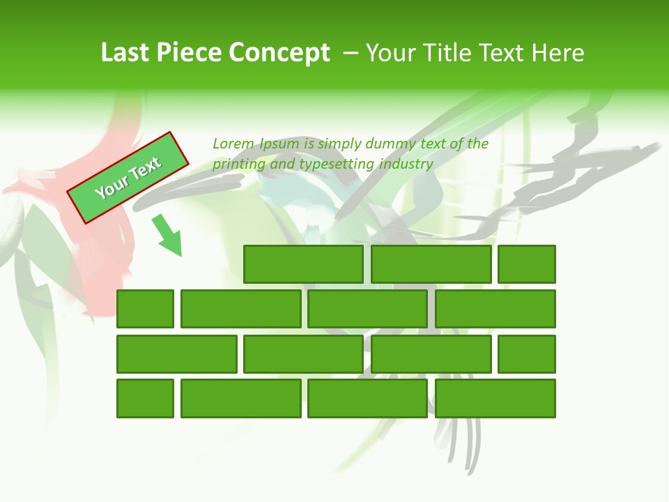 Watercolor Painting Of A Hummingbird And A Flower PowerPoint Template