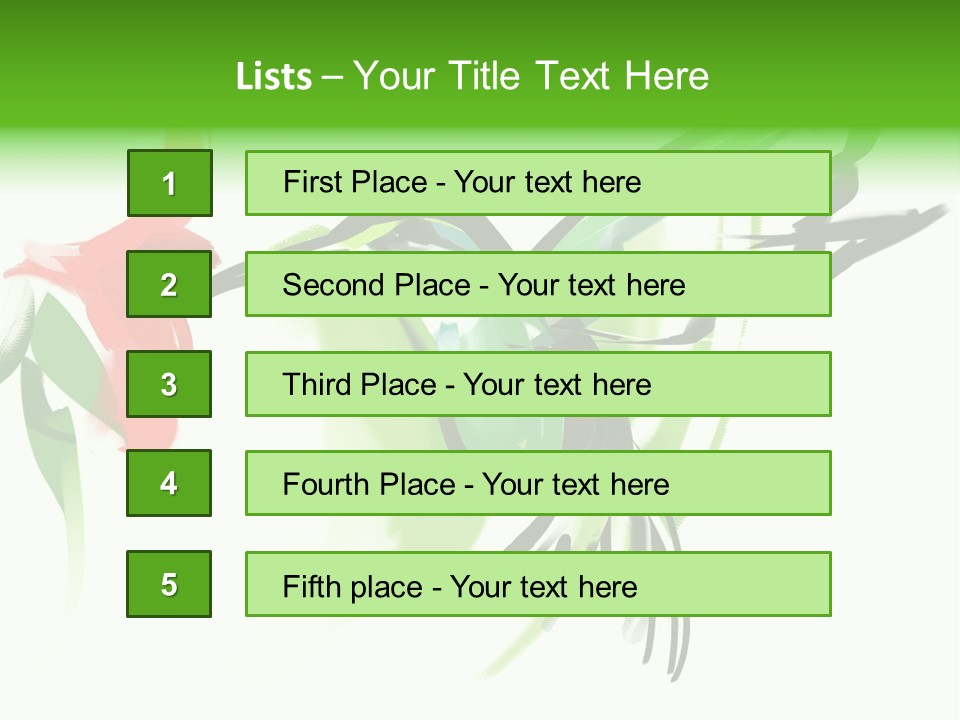 Watercolor Painting Of A Hummingbird And A Flower PowerPoint Template