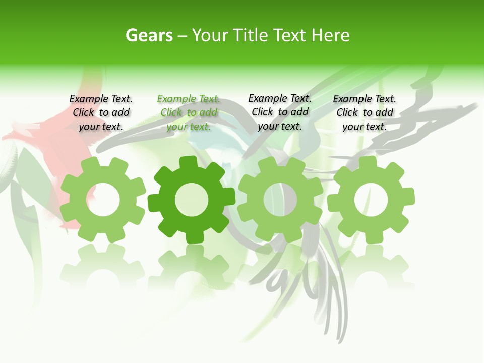 Watercolor Painting Of A Hummingbird And A Flower PowerPoint Template