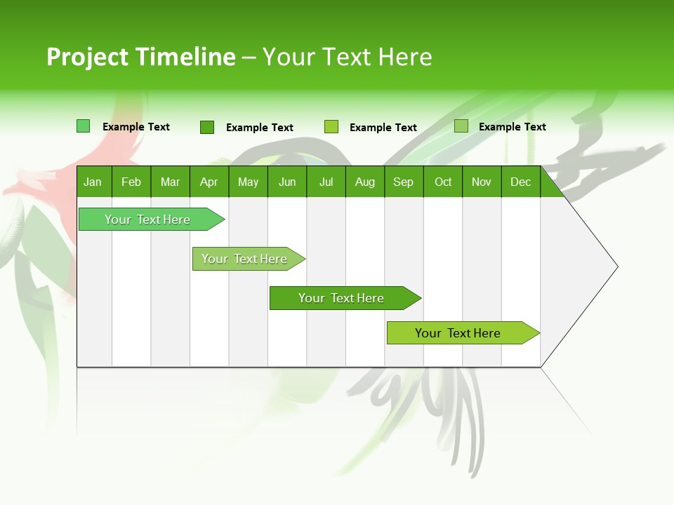 Watercolor Painting Of A Hummingbird And A Flower PowerPoint Template