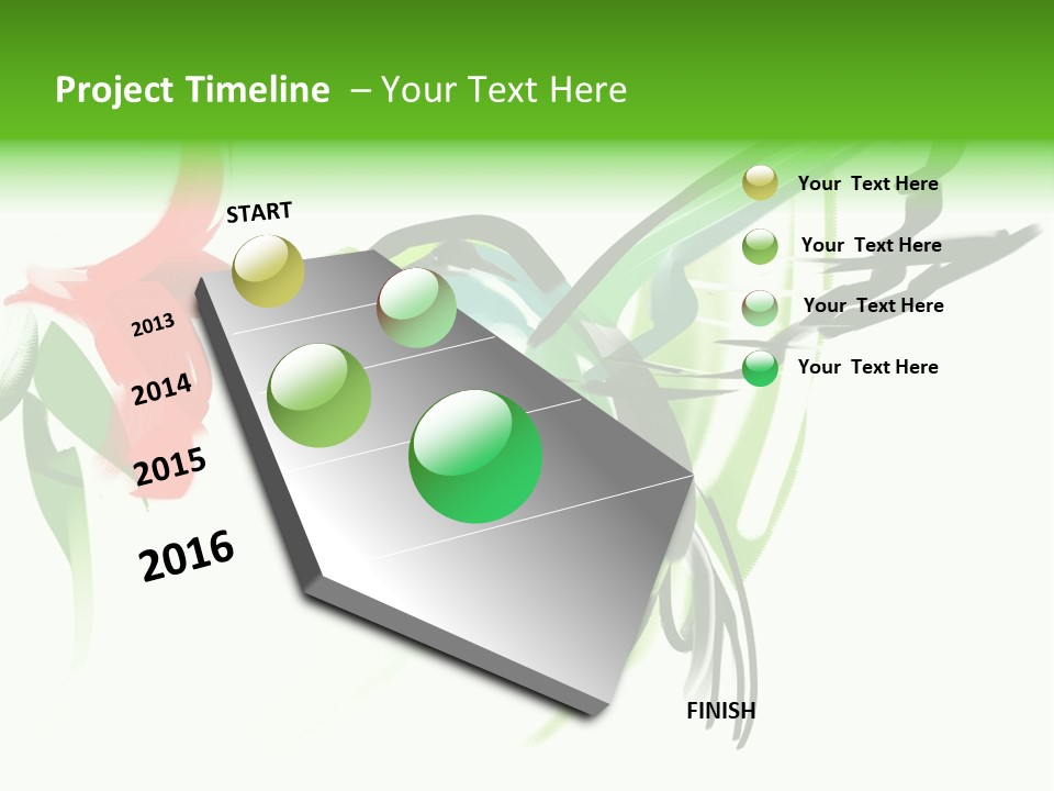 Watercolor Painting Of A Hummingbird And A Flower PowerPoint Template