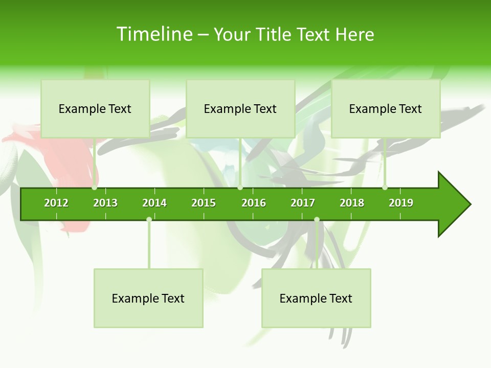 Watercolor Painting Of A Hummingbird And A Flower PowerPoint Template