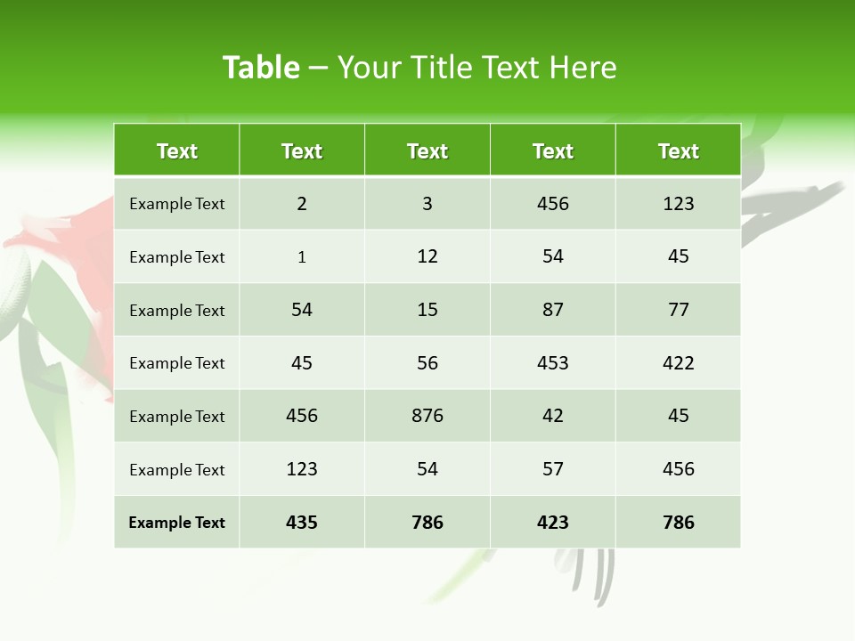 Watercolor Painting Of A Hummingbird And A Flower PowerPoint Template