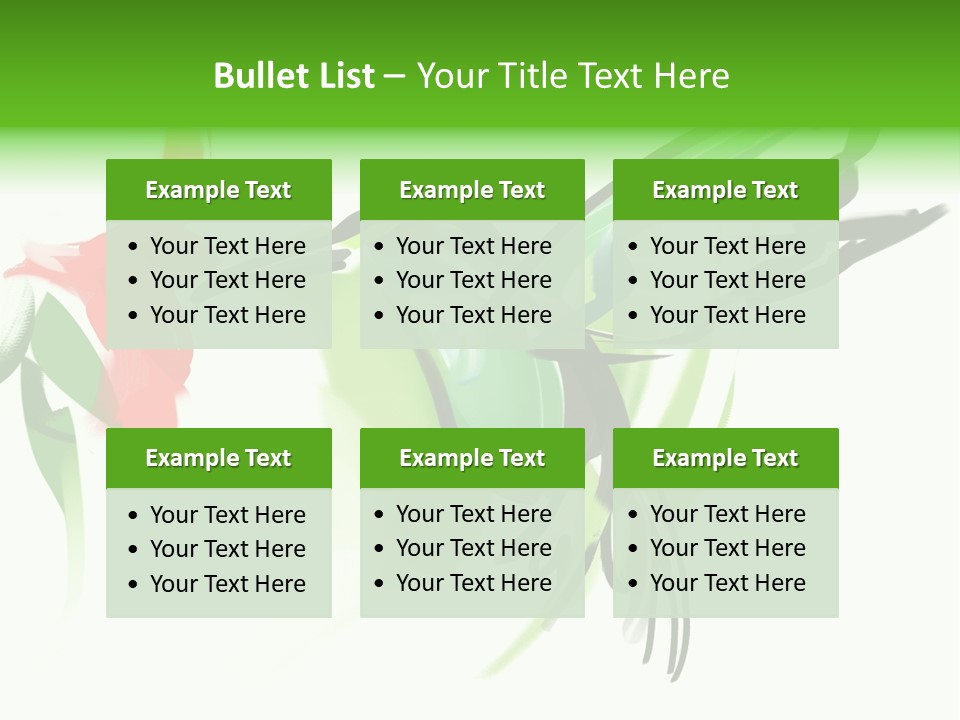 Watercolor Painting Of A Hummingbird And A Flower PowerPoint Template