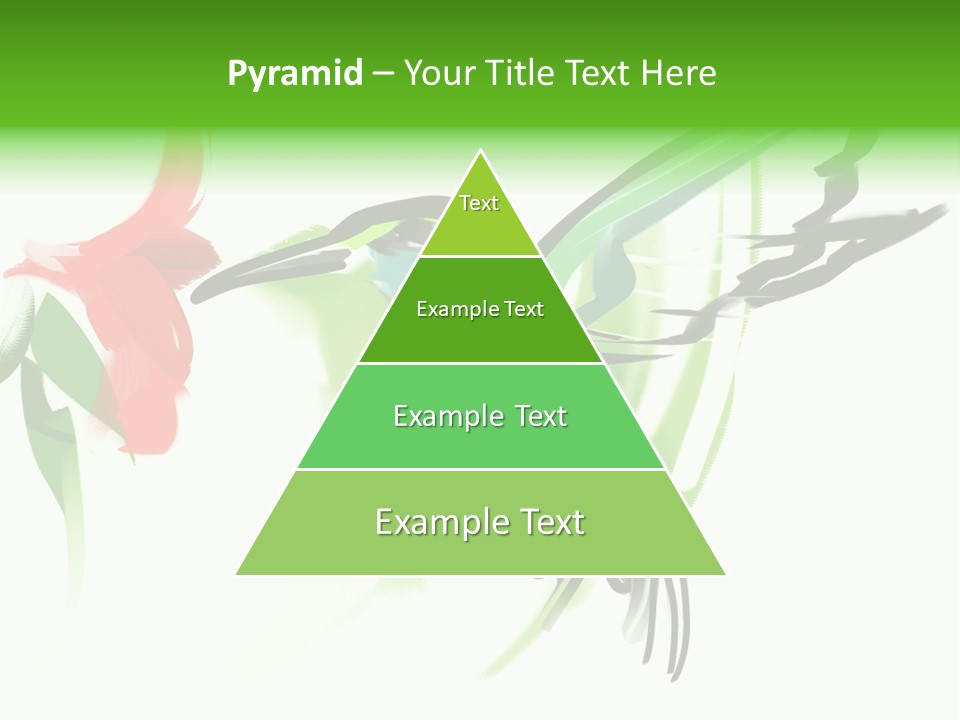 Watercolor Painting Of A Hummingbird And A Flower PowerPoint Template