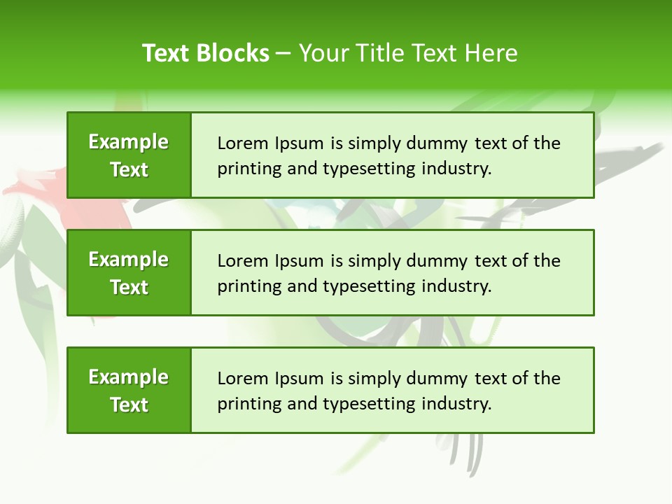 Watercolor Painting Of A Hummingbird And A Flower PowerPoint Template