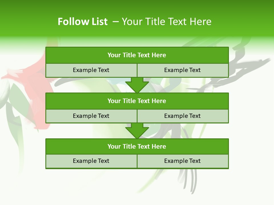 Watercolor Painting Of A Hummingbird And A Flower PowerPoint Template