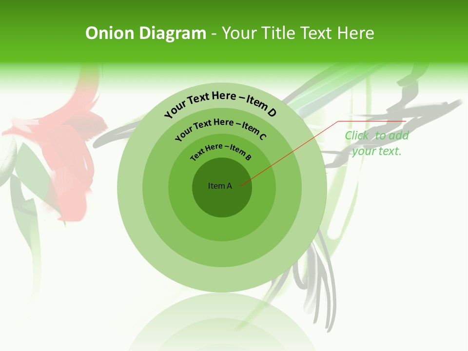 Watercolor Painting Of A Hummingbird And A Flower PowerPoint Template