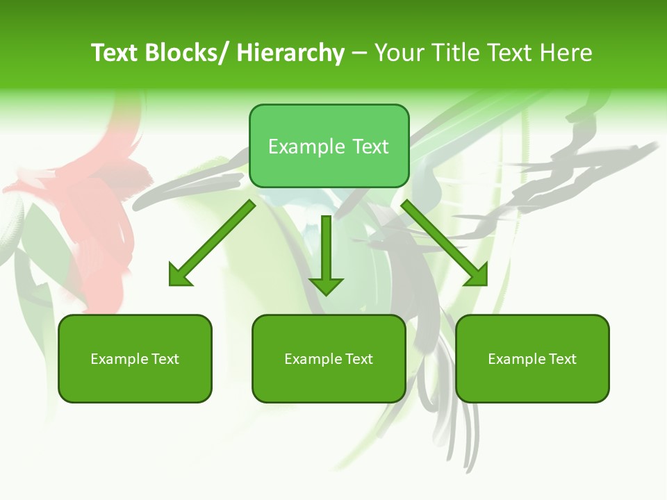 Watercolor Painting Of A Hummingbird And A Flower PowerPoint Template