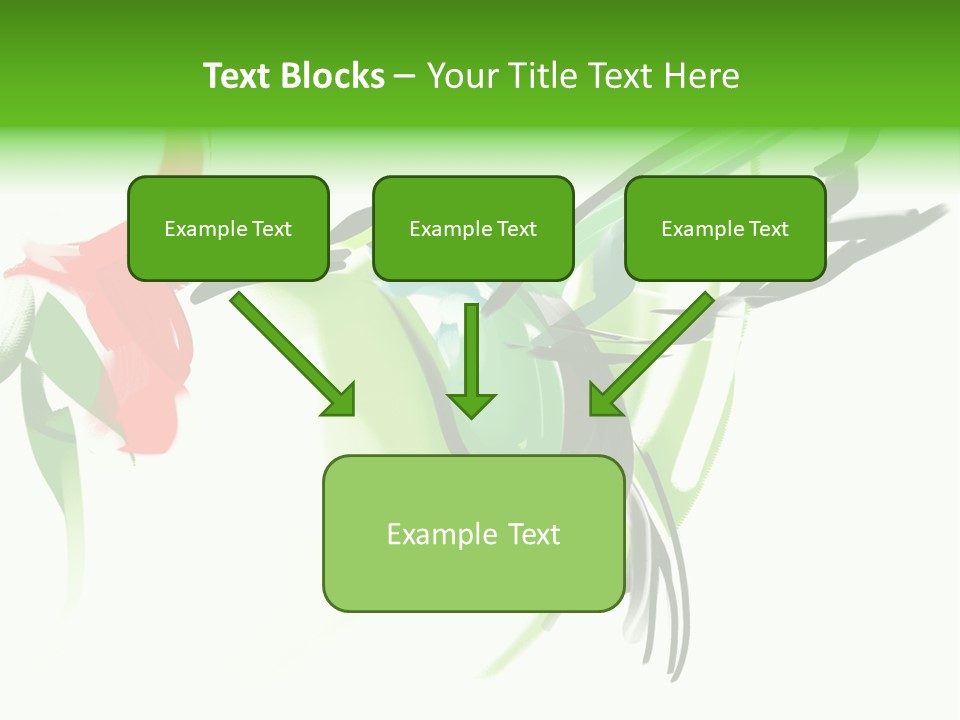 Watercolor Painting Of A Hummingbird And A Flower PowerPoint Template