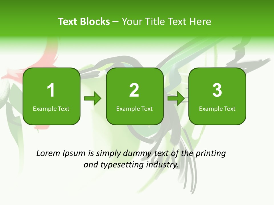 Watercolor Painting Of A Hummingbird And A Flower PowerPoint Template