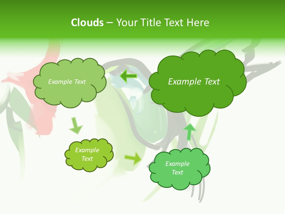 Watercolor Painting Of A Hummingbird And A Flower PowerPoint Template