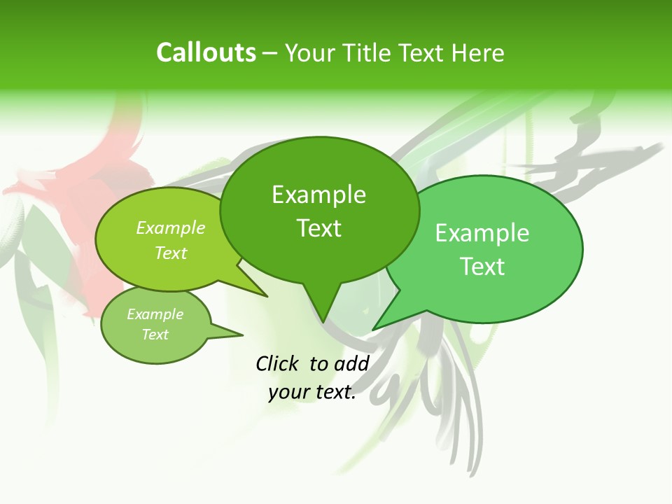 Watercolor Painting Of A Hummingbird And A Flower PowerPoint Template