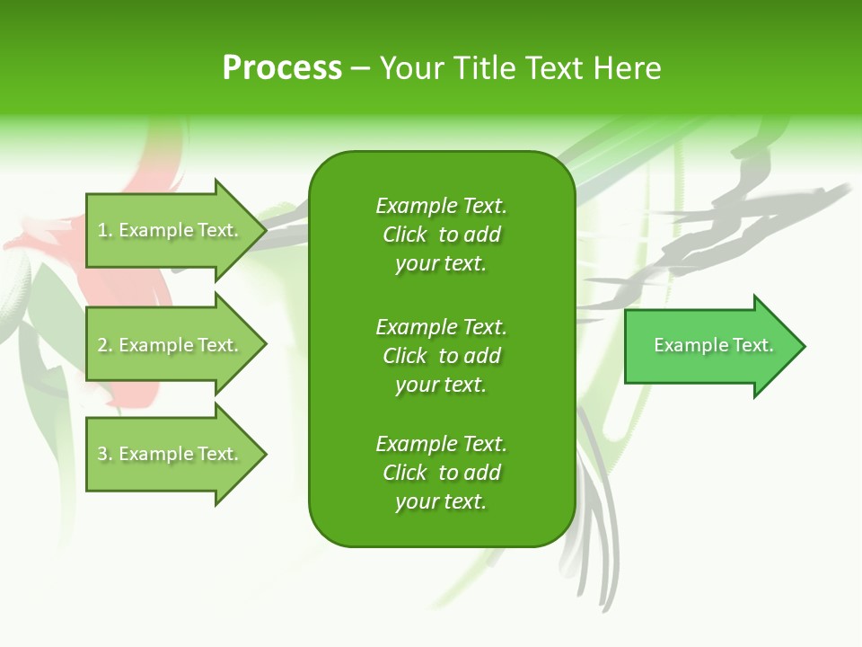 Watercolor Painting Of A Hummingbird And A Flower PowerPoint Template