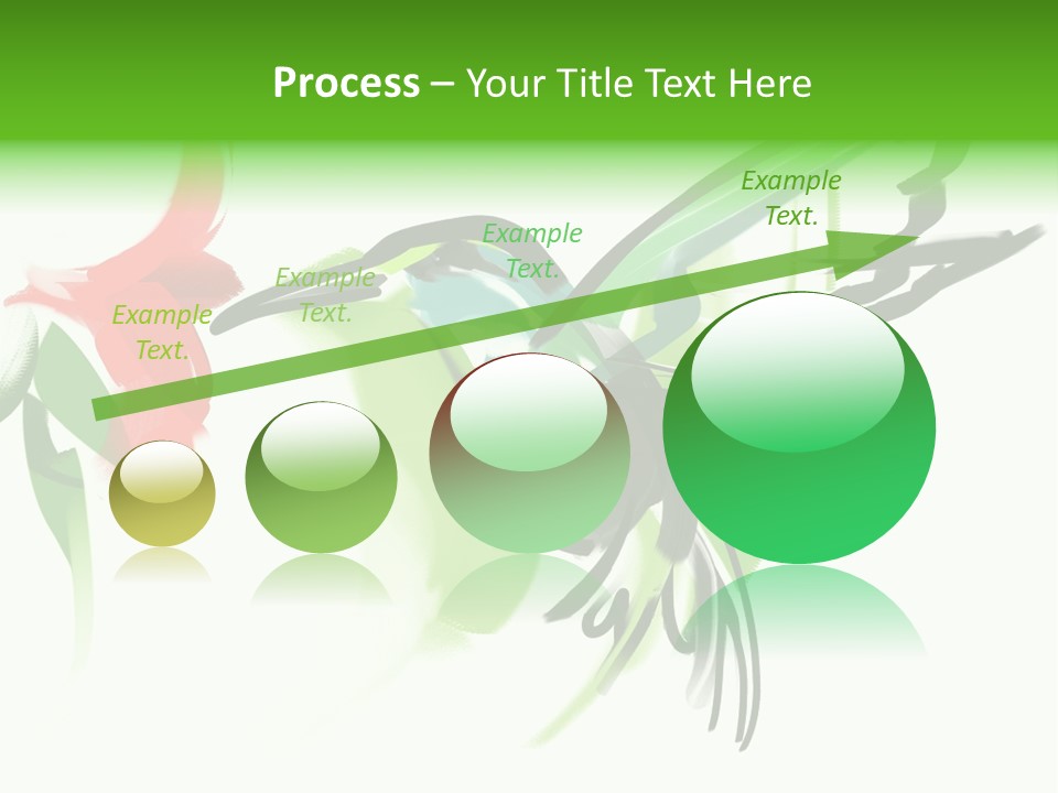 Watercolor Painting Of A Hummingbird And A Flower PowerPoint Template