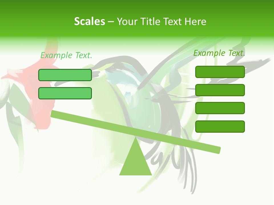 Watercolor Painting Of A Hummingbird And A Flower PowerPoint Template