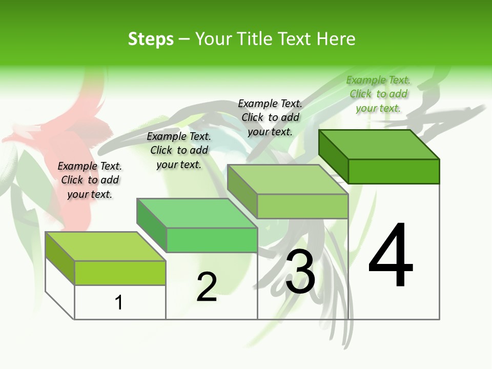 Watercolor Painting Of A Hummingbird And A Flower PowerPoint Template