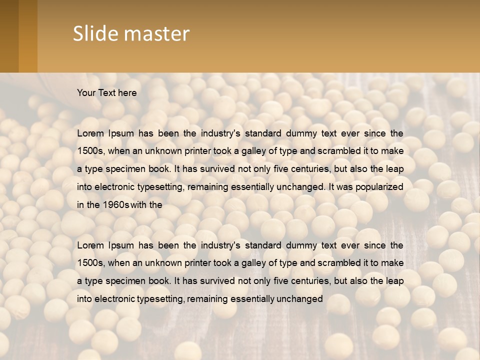 Scattered Peas PowerPoint Template