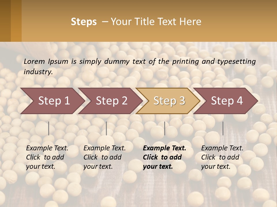 Scattered Peas PowerPoint Template
